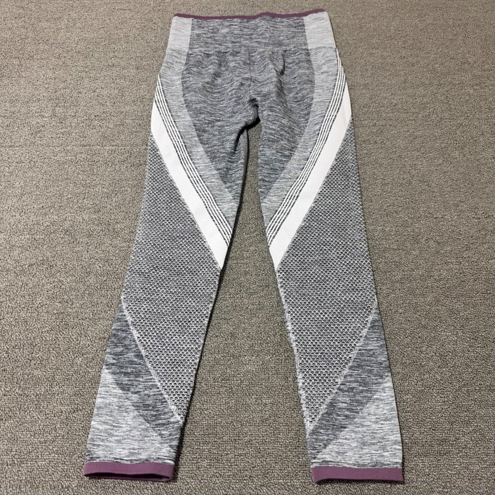 Athleta Impact 7/8 Tight Gray Space Dye Seamless Leggings Size Small Activewear